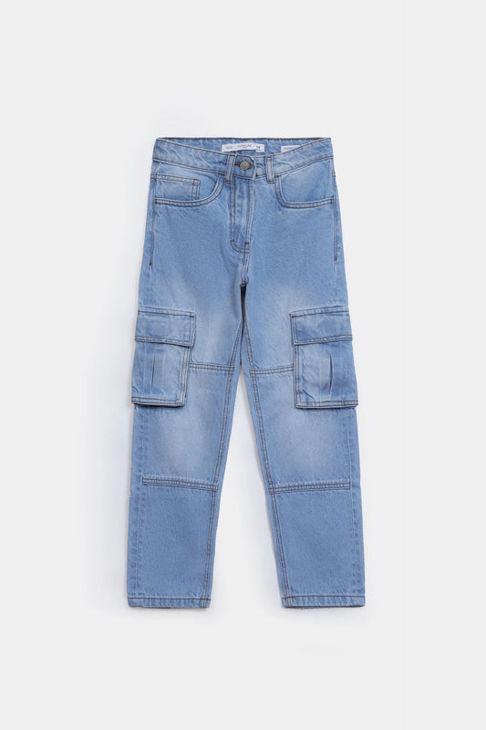 Straight Fit Cargo Jeans - Cougar Clothing