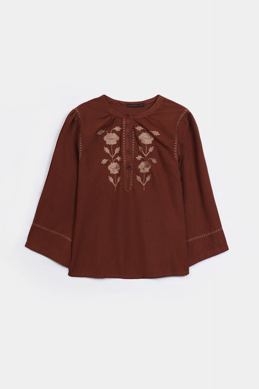 Irish Cotton Embroidered Top - Cougar Clothing