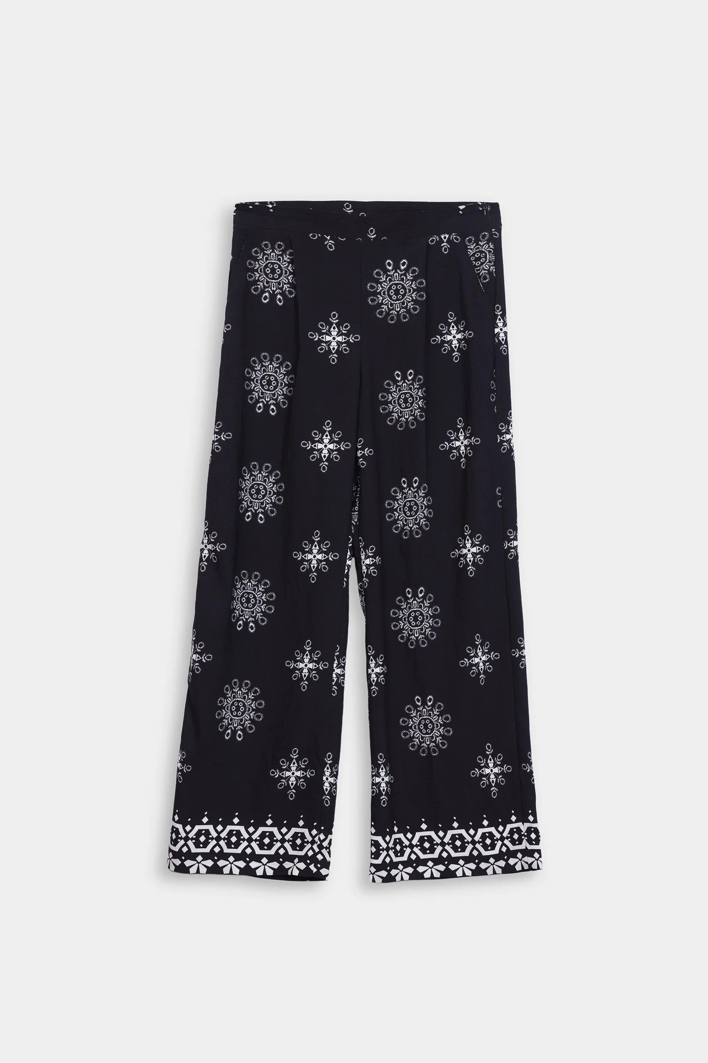 Cotton-Viscose Printed Trousers - Cougar Clothing