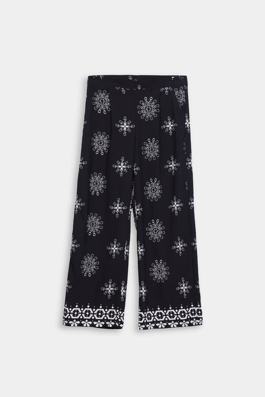 Cotton-Viscose Printed Trousers - Cougar Clothing