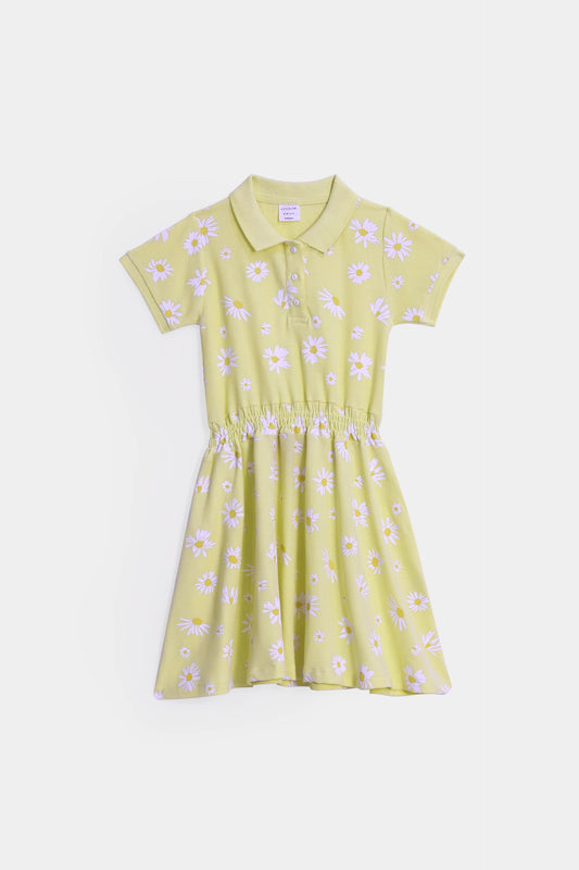 All Over Floral Print Knit Dress - Cougar Clothing