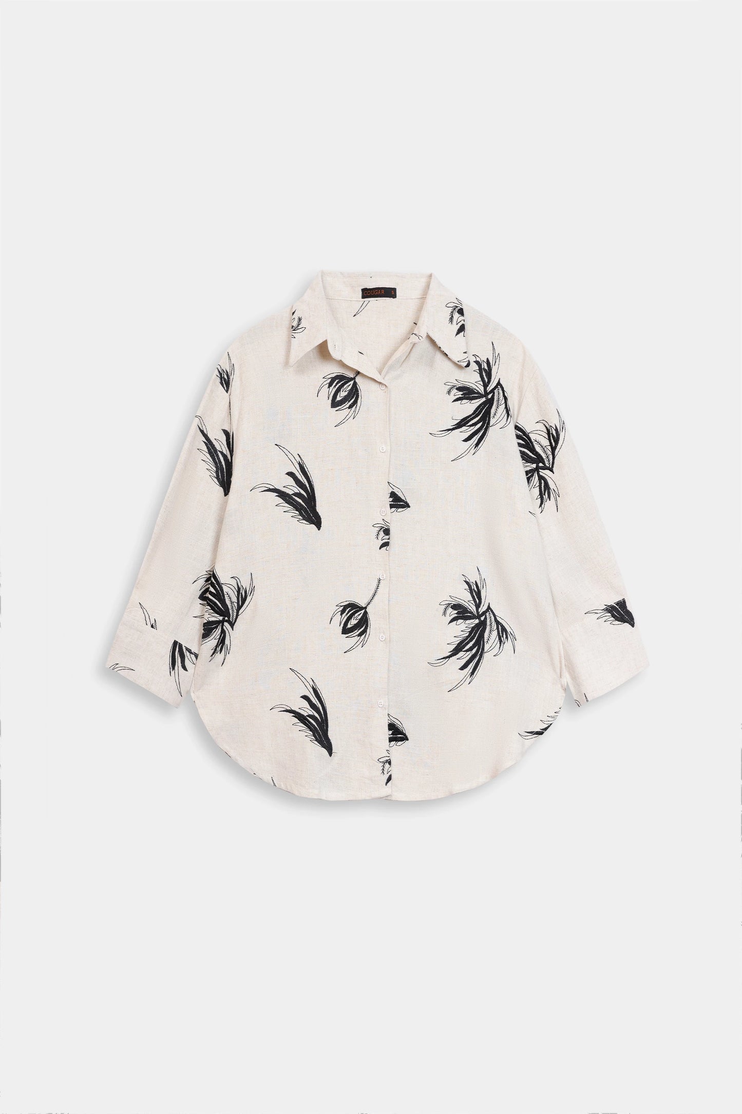Slub Cotton Printed Shirt