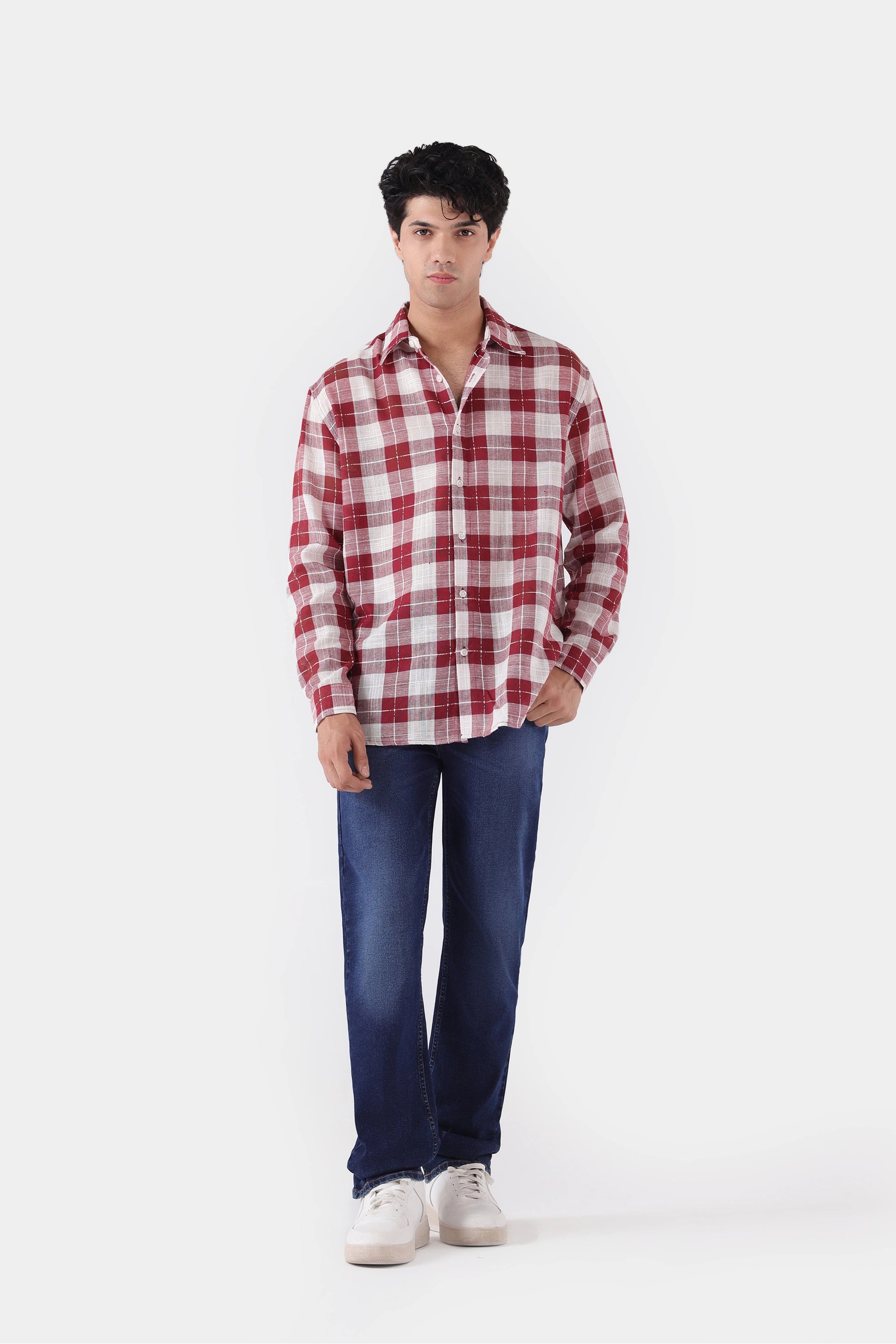 Jacquard Check Shirt - Cougar Clothing