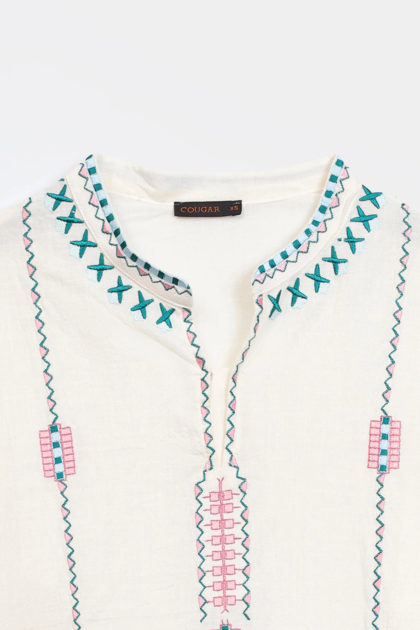 Embroidered Cross-Hatch Tunic - Cougar Clothing