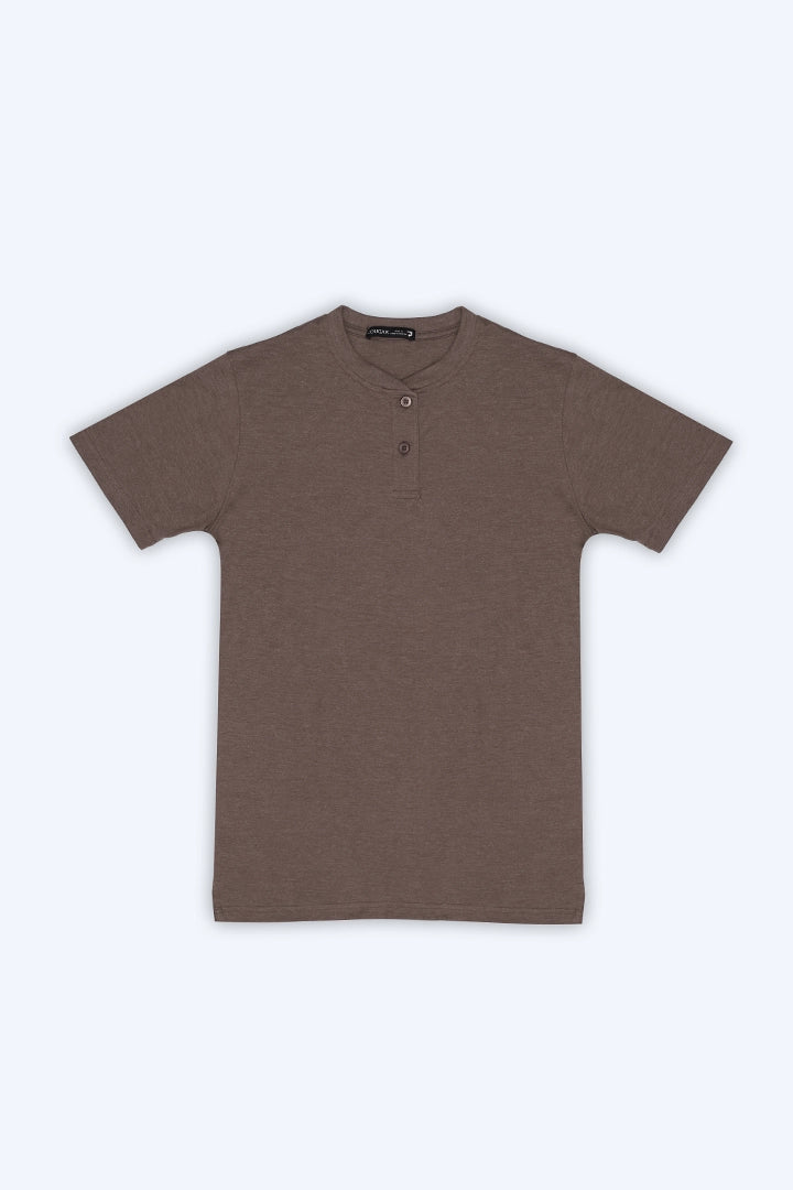 Brown Henley T-Shirt