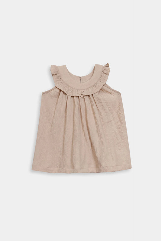 Crushed Cotton Viscose Top - Cougar Clothing