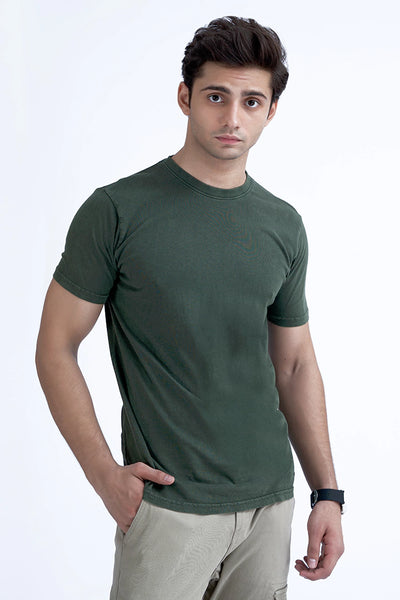 Olive Green Relax Fit T-Shirt