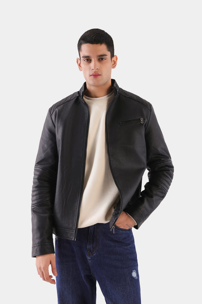 Faux Leather Jacket