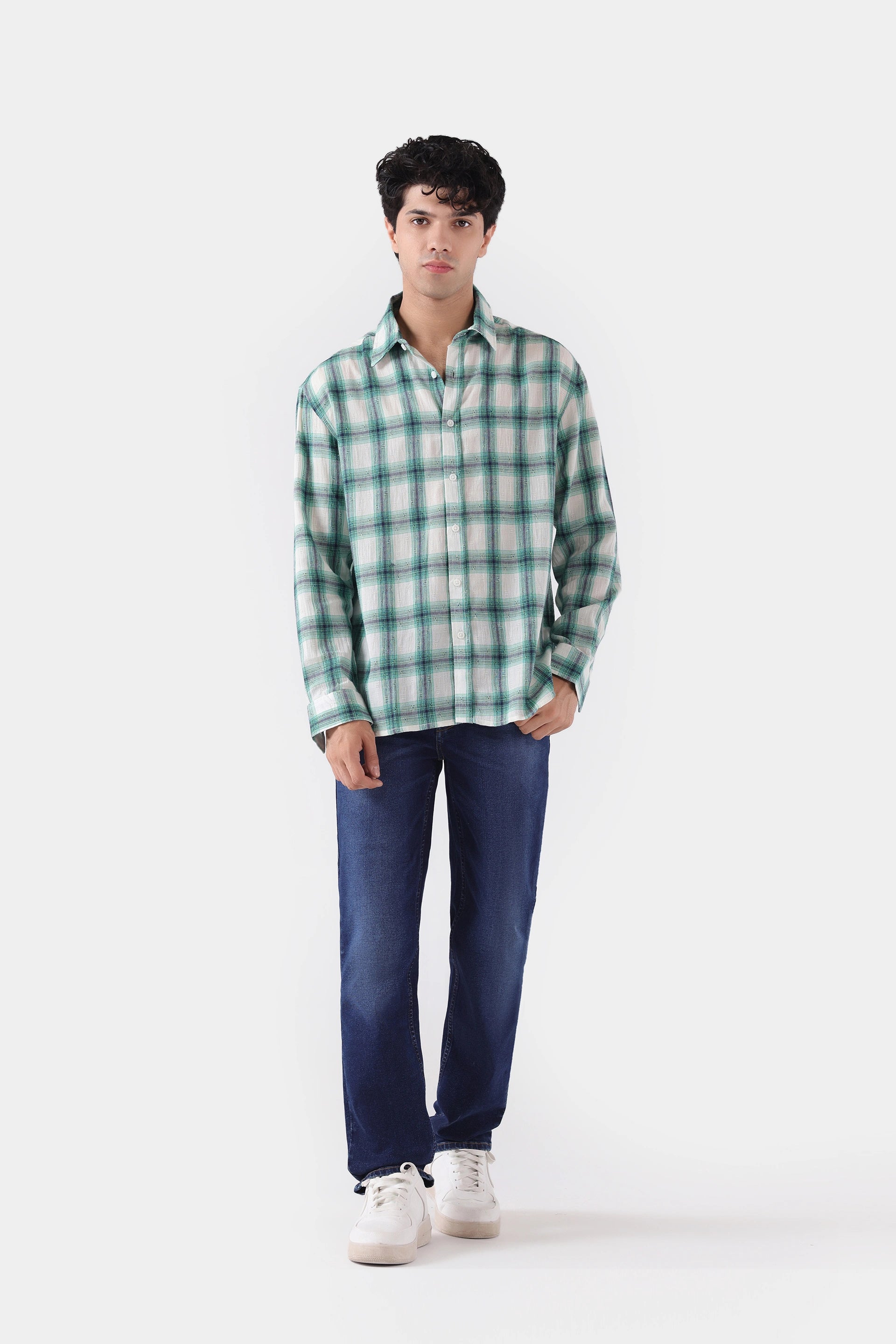 Jacquard Check Shirt - Cougar Clothing