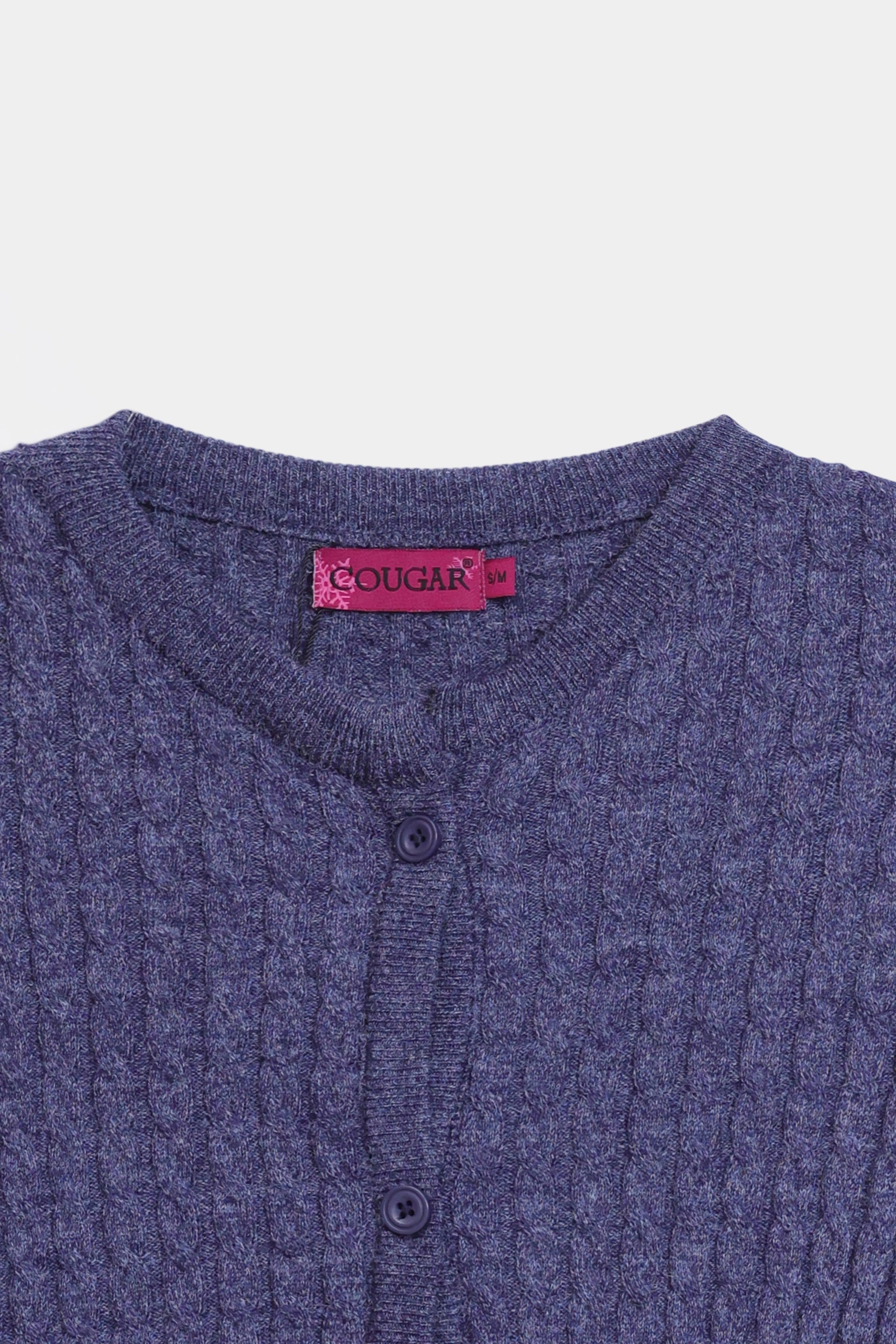 Cable Knit Short Sleeved Cardigan - Cougar Clothing