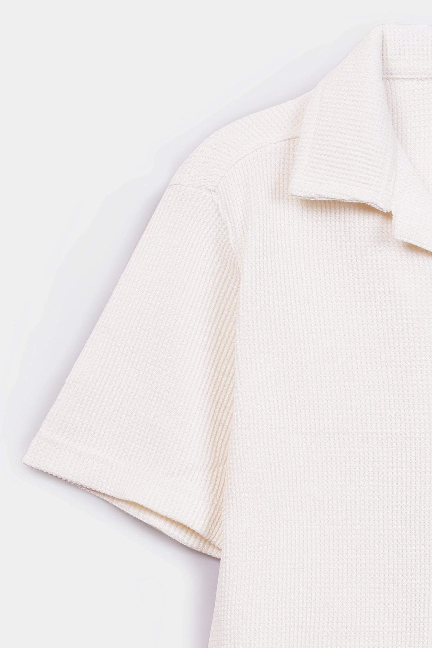Waffled Resort Collar Shirt - Cougar Clothing
