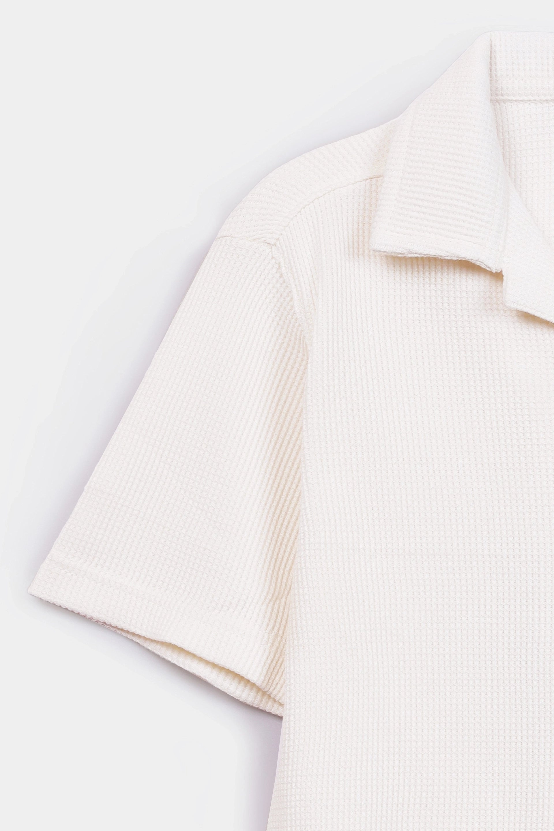 Waffled Resort Collar Shirt - Cougar Clothing