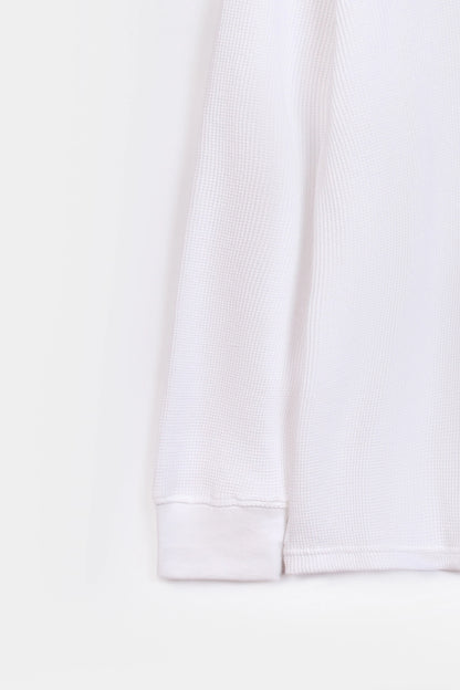 Waffle Knit Henley T-Shirt - Cougar Clothing