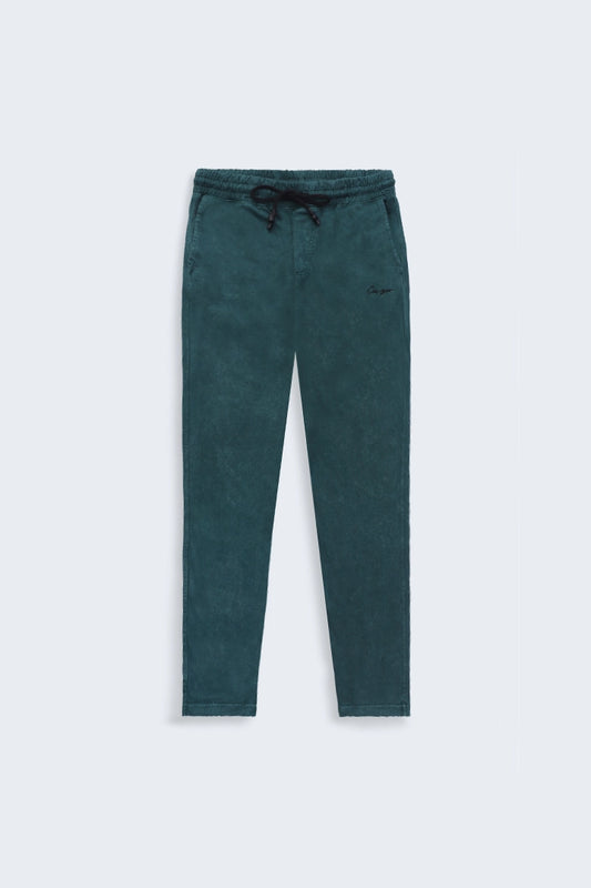 Garment-Dyed Relaxed Fit Trousers - Cougar Clothing