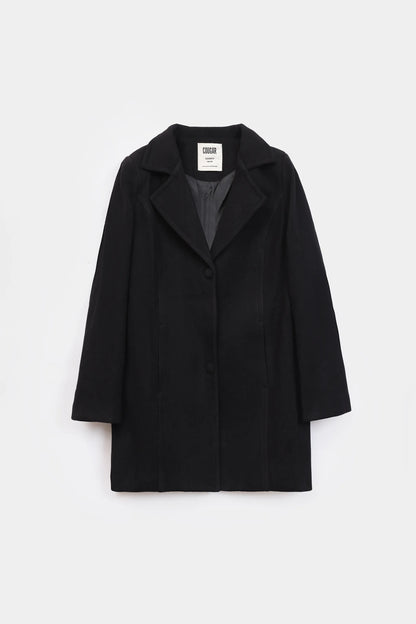 Single Breasted Mid-Length Coat - Cougar Clothing