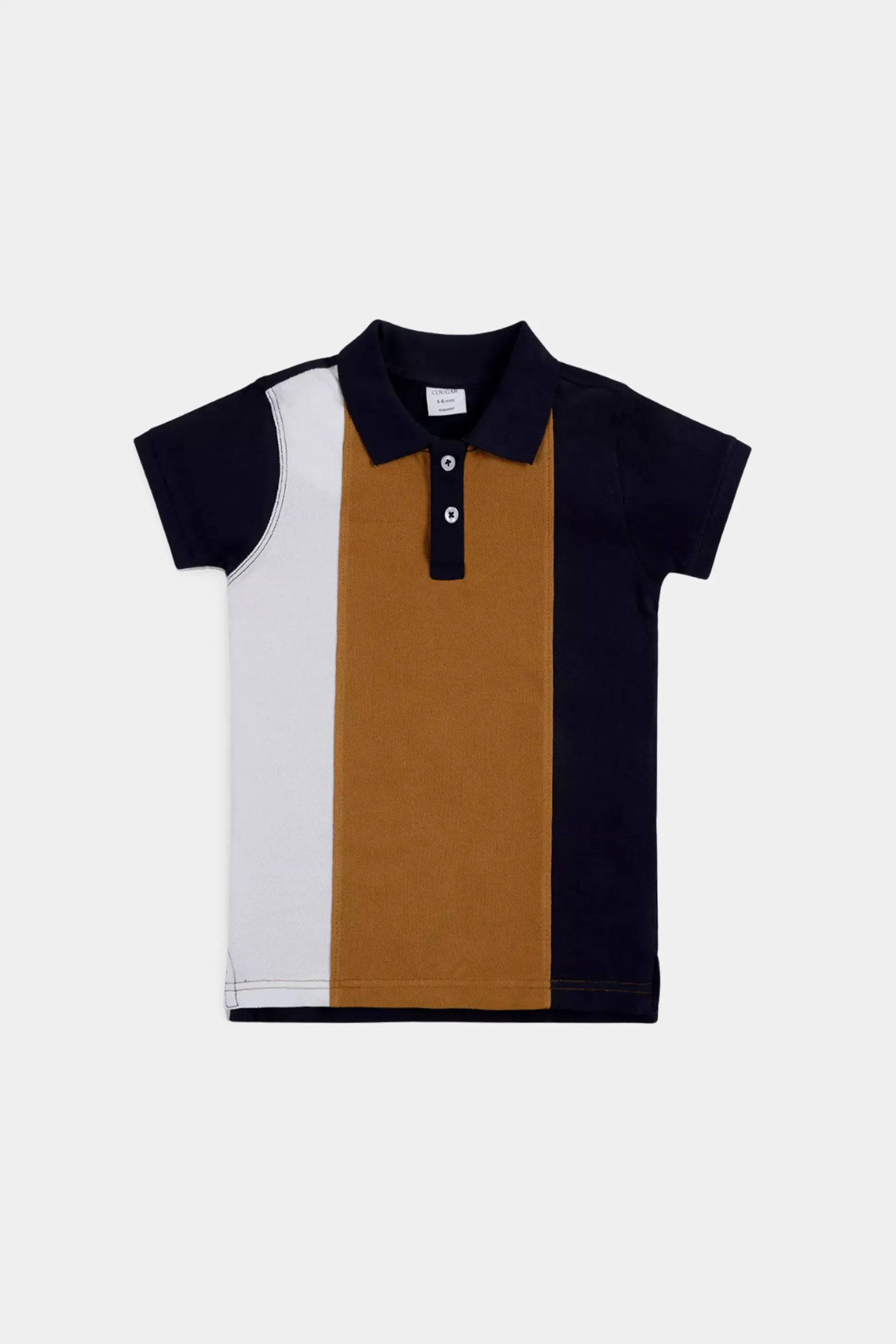 Vertical Panel Polo - Cougar Clothing