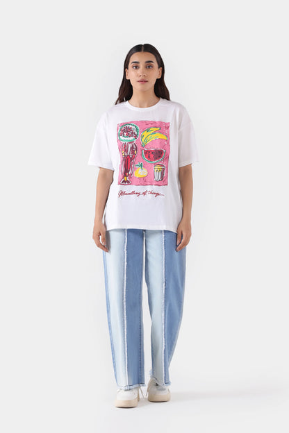 Graphic Oversized T-Shirt - Cougar Clothing