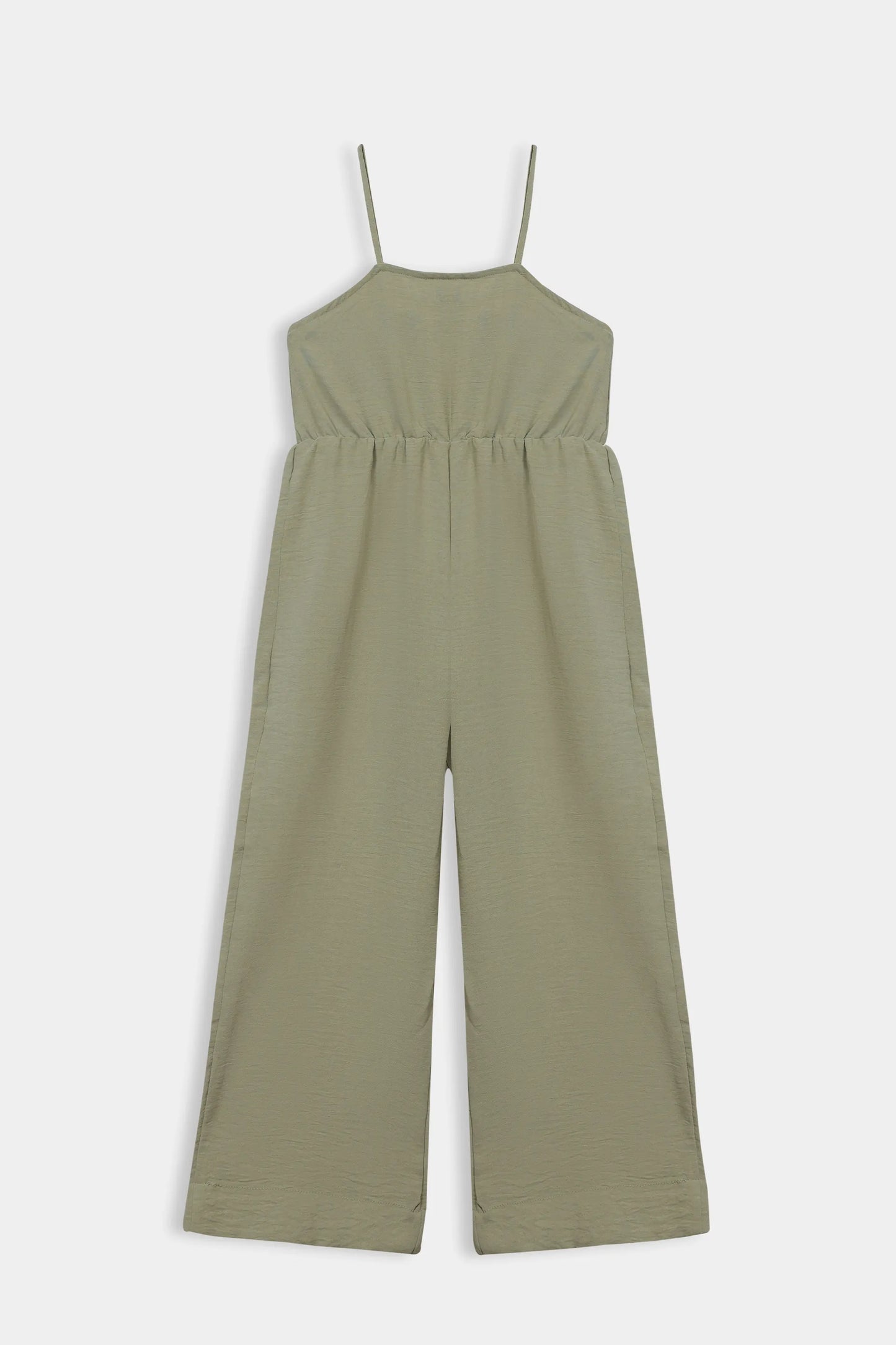 Crushed Poly Cotton Jumpsuit - Cougar Clothing