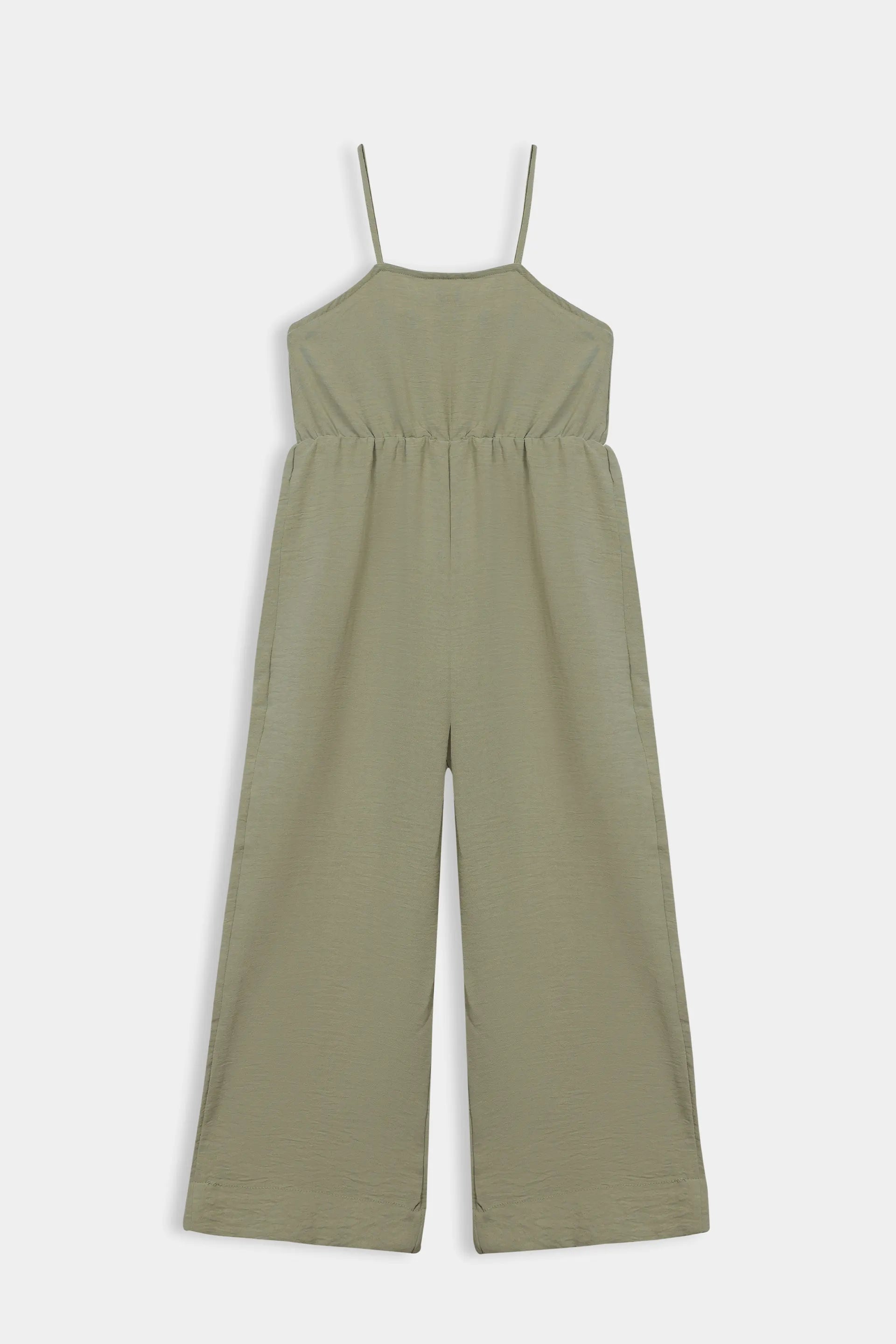 Crushed Poly Cotton Jumpsuit - Cougar Clothing