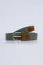 Green Canvas Braided Belt