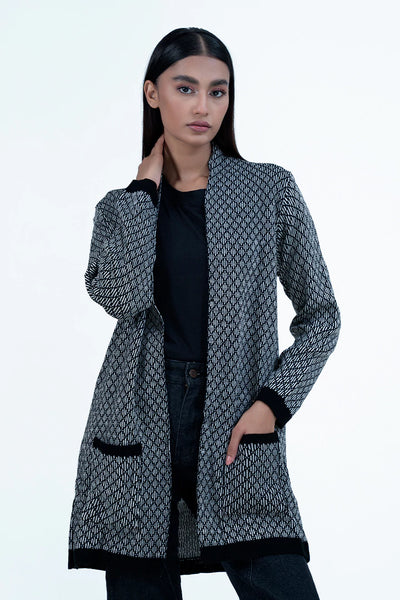 Black Long Cardigan Sweater