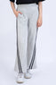 Grey Striped Trousers