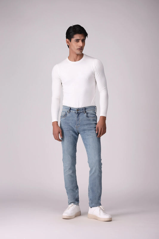 Slim Fit Whiskered Jeans - Cougar Clothing