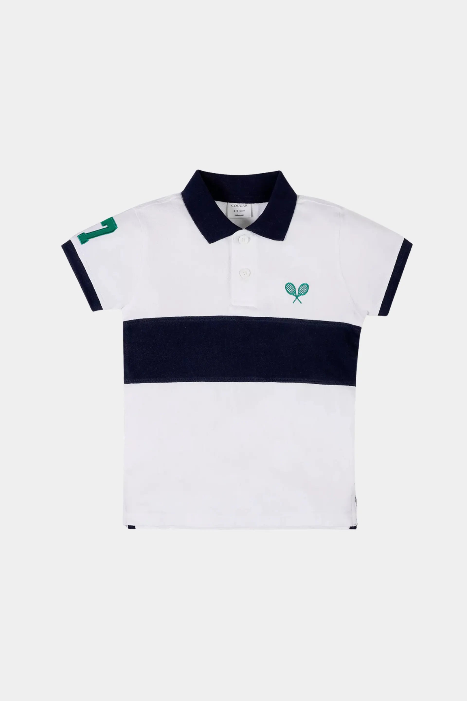 Contrast Paneled Polo - Cougar Clothing