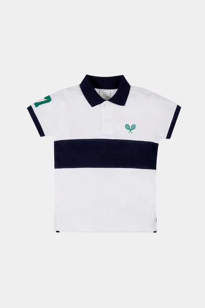 Contrast Paneled Polo - Cougar Clothing