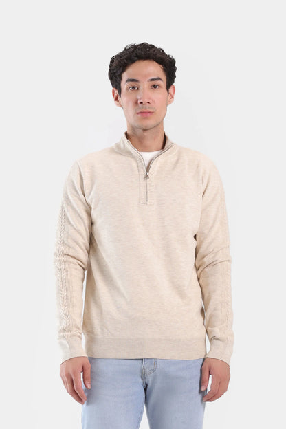 Quarter Zip Sweater - Cougar Clothing