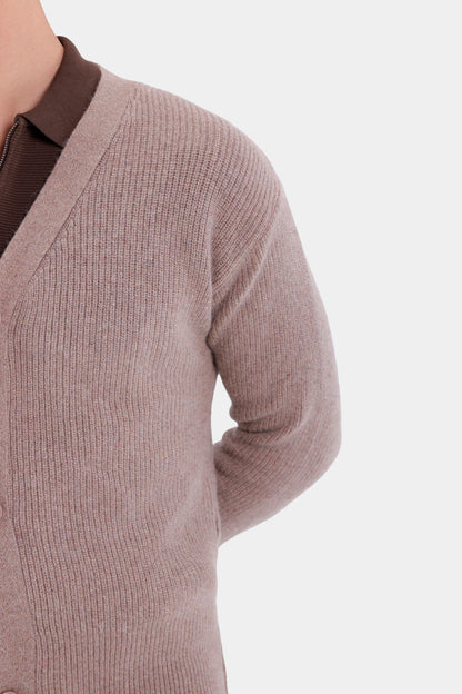 V-Neck Button-Front Cardigan - Cougar Clothing