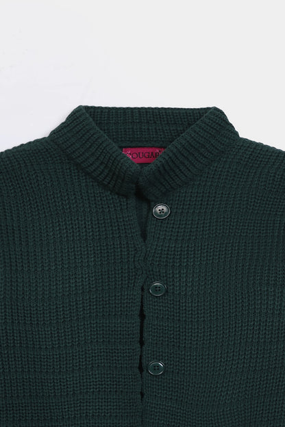 Thick Ribbed Knit Cardigan