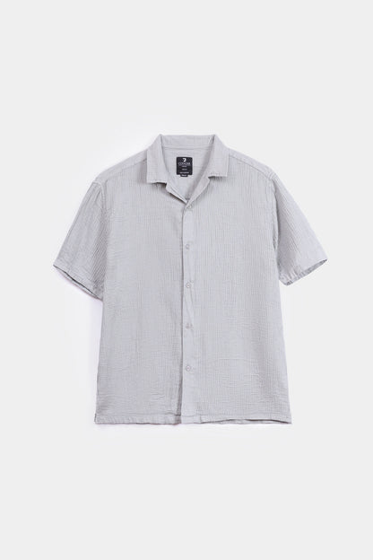 Textured Resort Collar Shirt - Cougar Clothing
