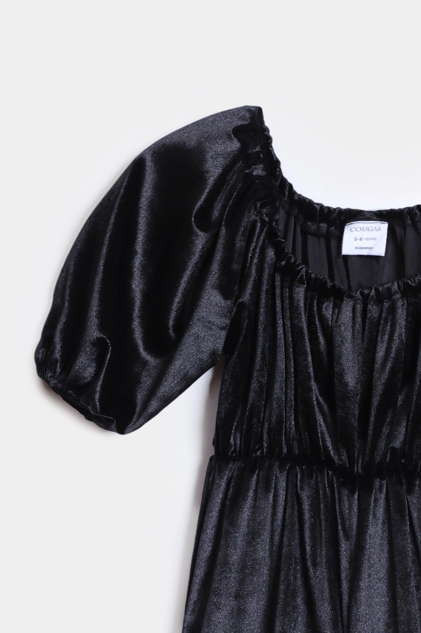 Puff Sleeves Velvet Jumpsuit - Cougar Clothing