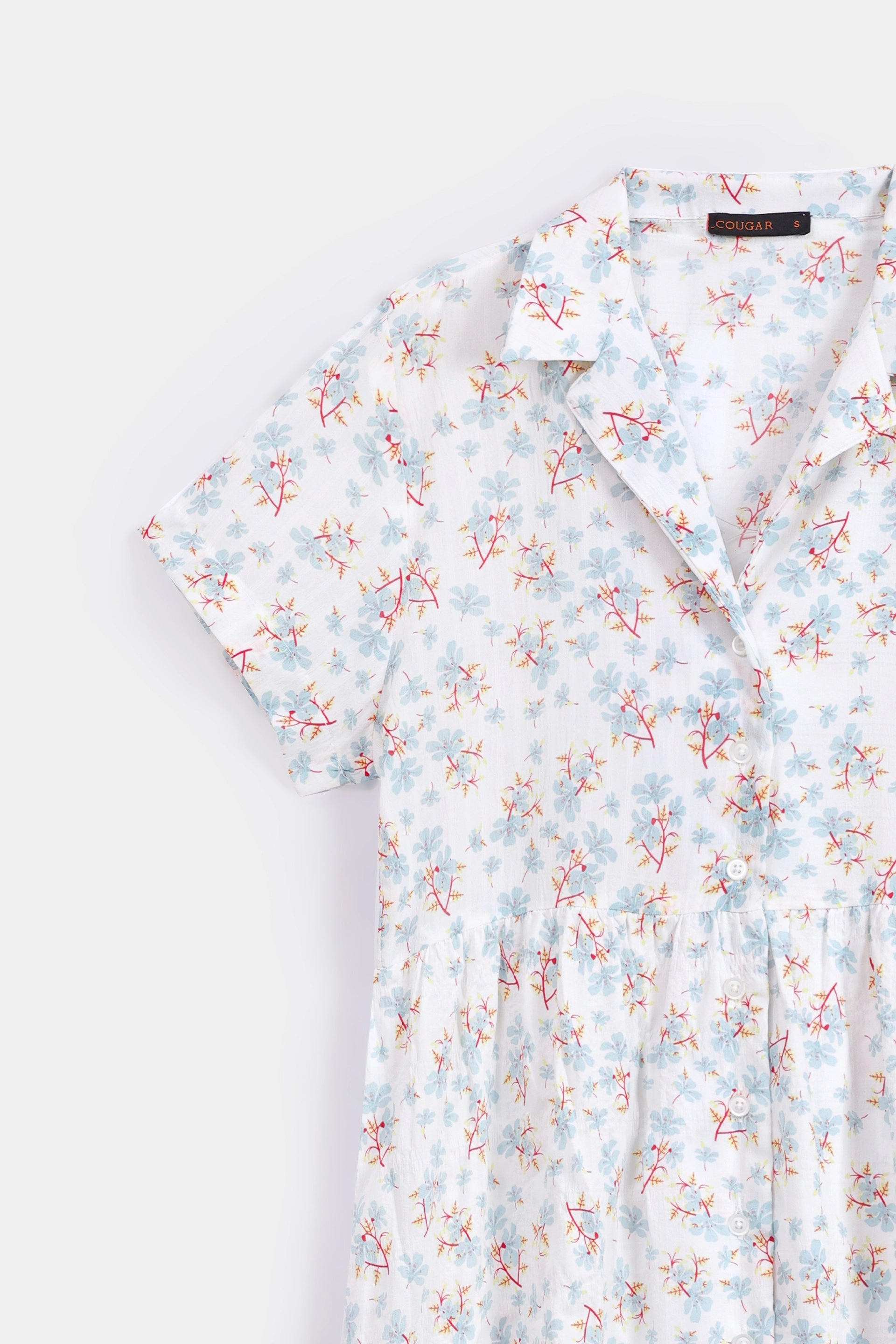 Printed Cotton Viscose Dress - Cougar Clothing