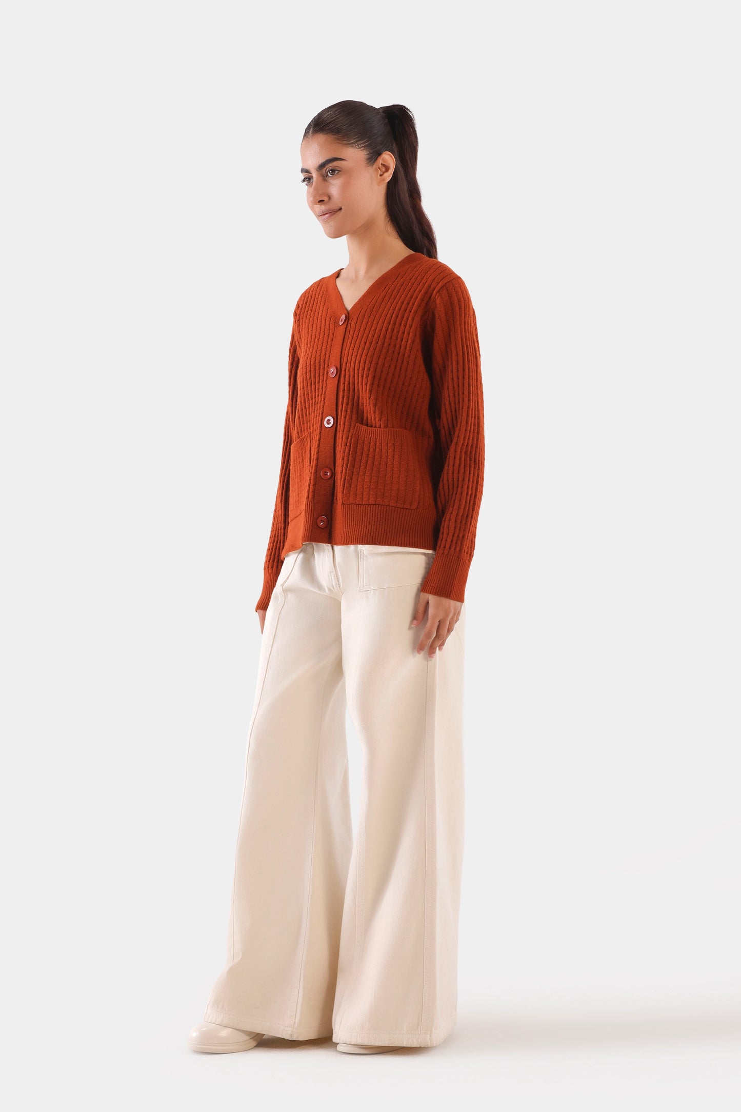 Textured Knit Cardigan