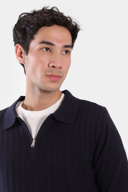 Rib Knit Cable Knit Sweater - Cougar Clothing