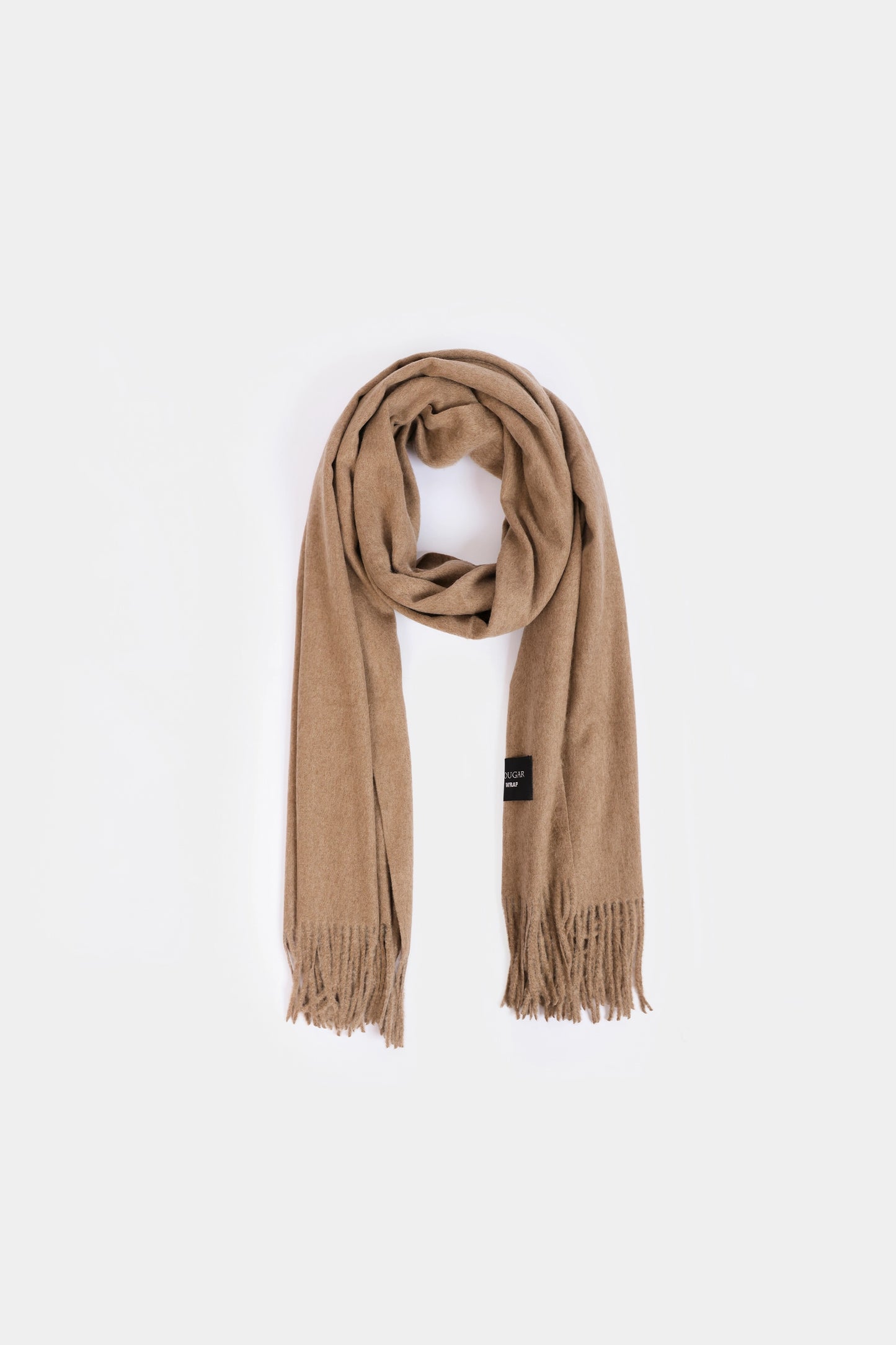 Fringe-Detailed Knit Shawl - Cougar Clothing