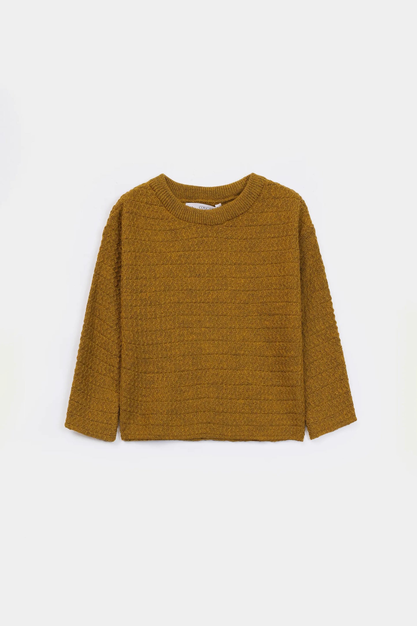 Textured Crew Neck Sweater - Cougar Clothing