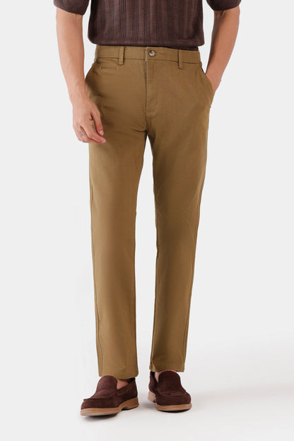 Relaxed Textured Chino Pants - Cougar Clothing