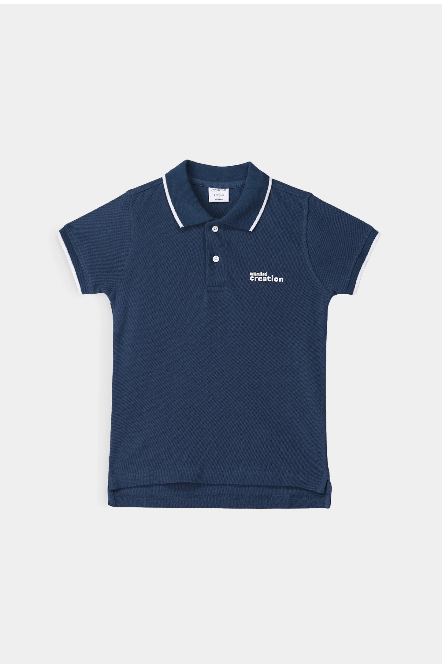 Text Print Polo - Cougar Clothing
