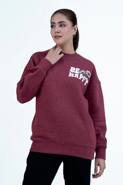 Oversized Scripted Sweatshirt
