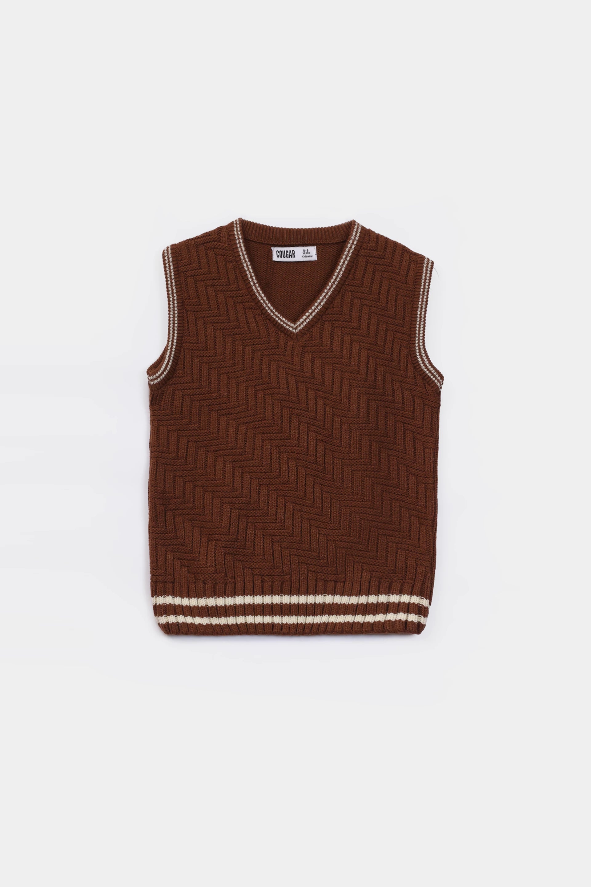 Textured Sweater Vest - Cougar Clothing