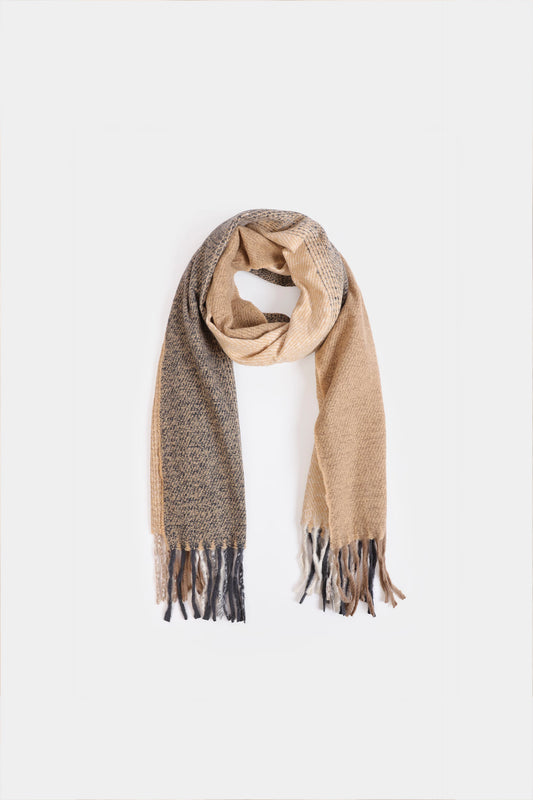 Two-Tone Knitted Shawl