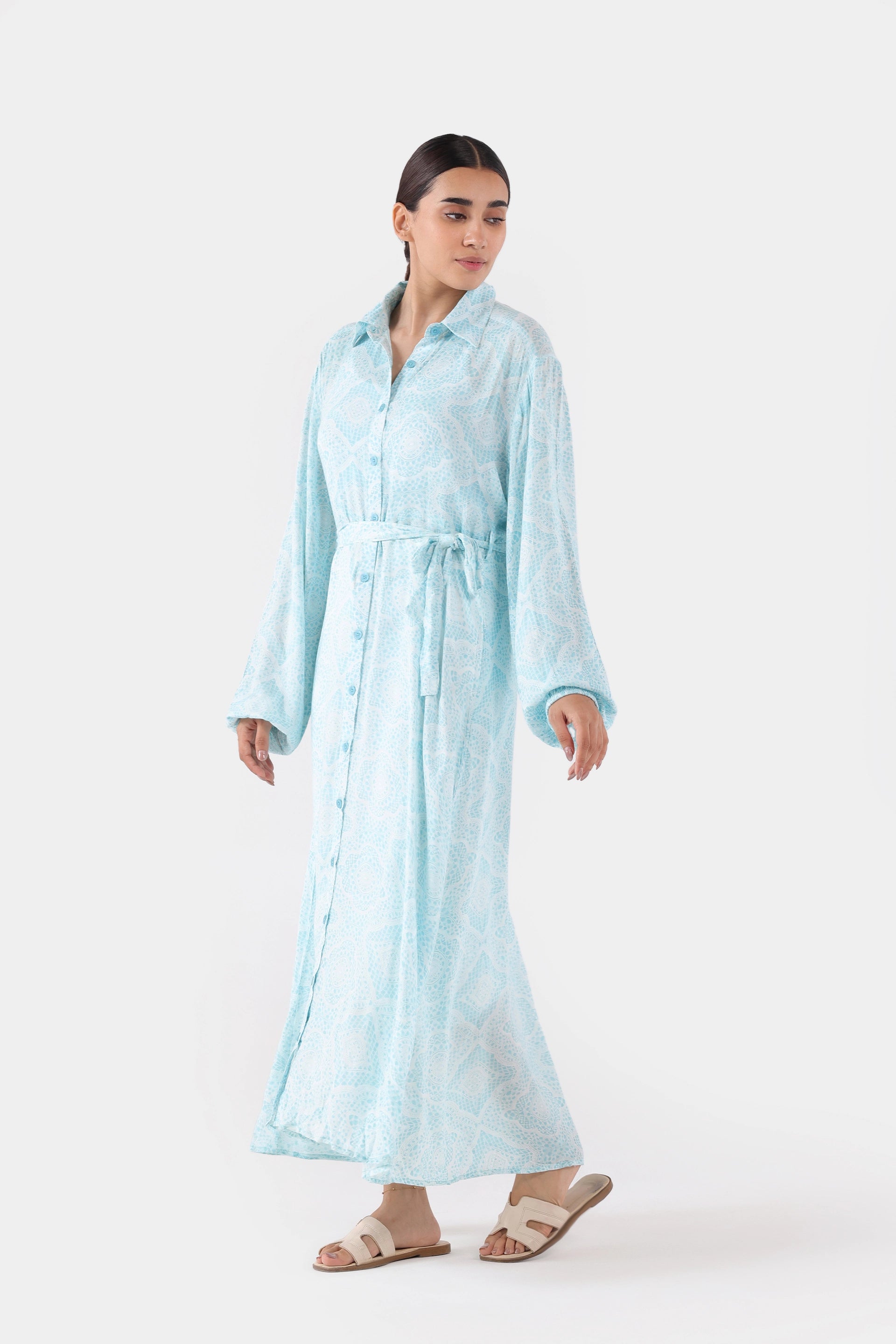 Printed Midi Dress - Cougar Clothing