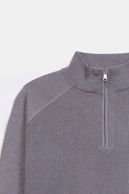 Raglan Quarter Zip Sweater - Cougar Clothing