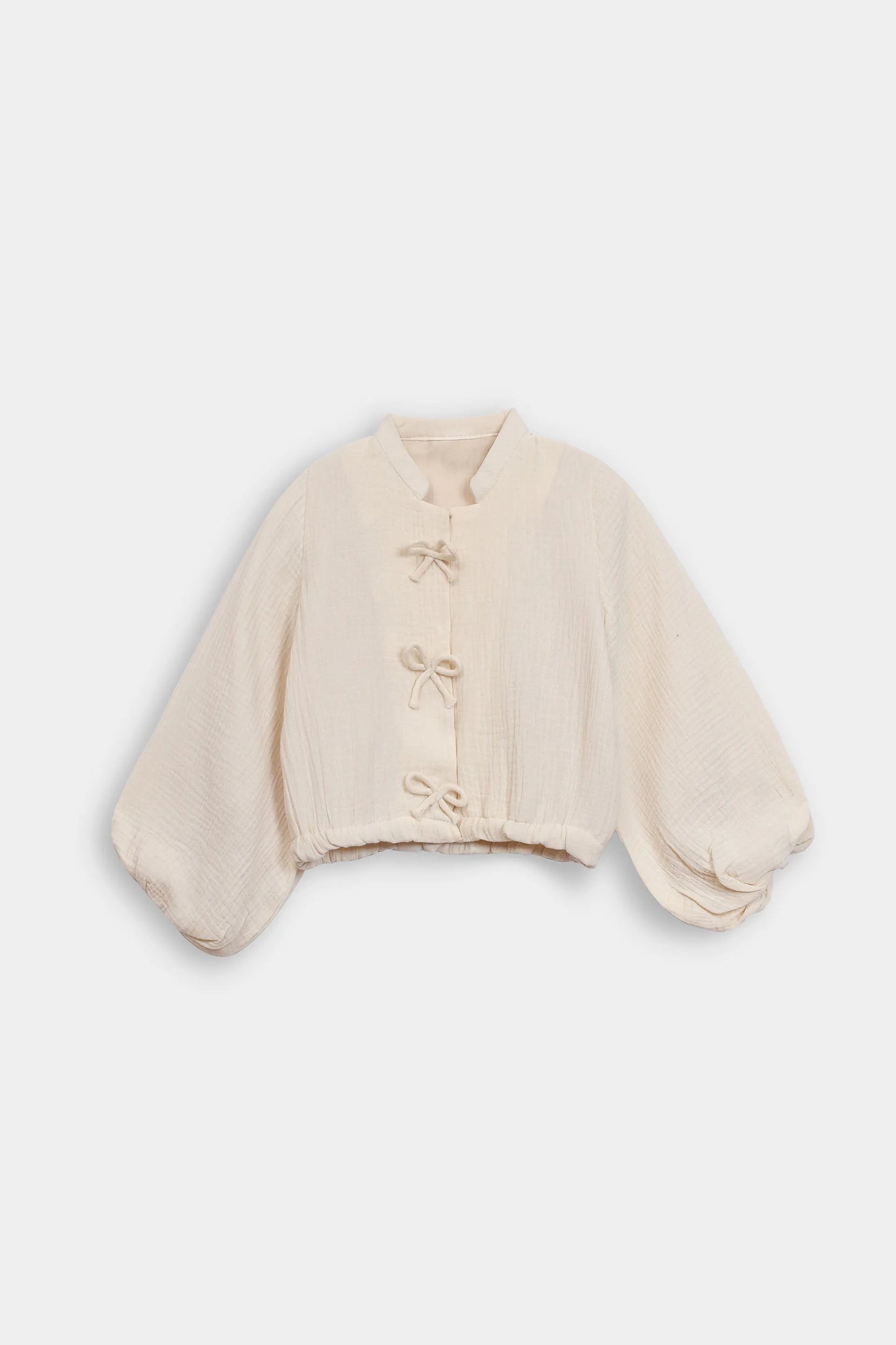 Double Muslin Bow Detailed Blouse - Cougar Clothing