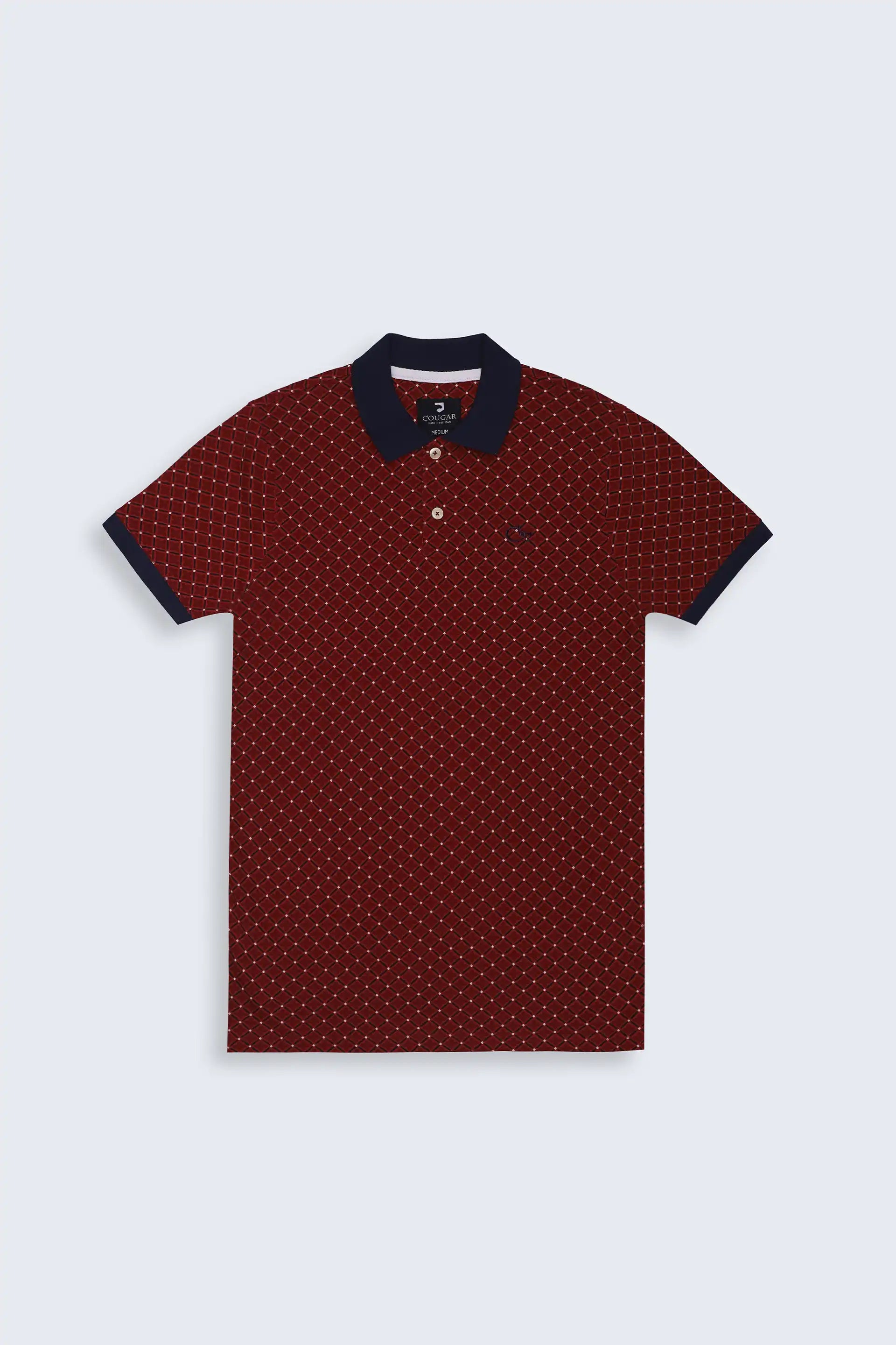 Buy Red Printed Polo Shirts for Men Online from Cougar