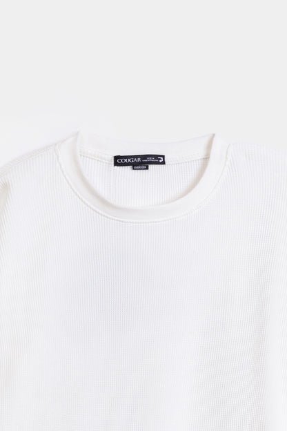 Waffle Knit T-Shirt - Cougar Clothing