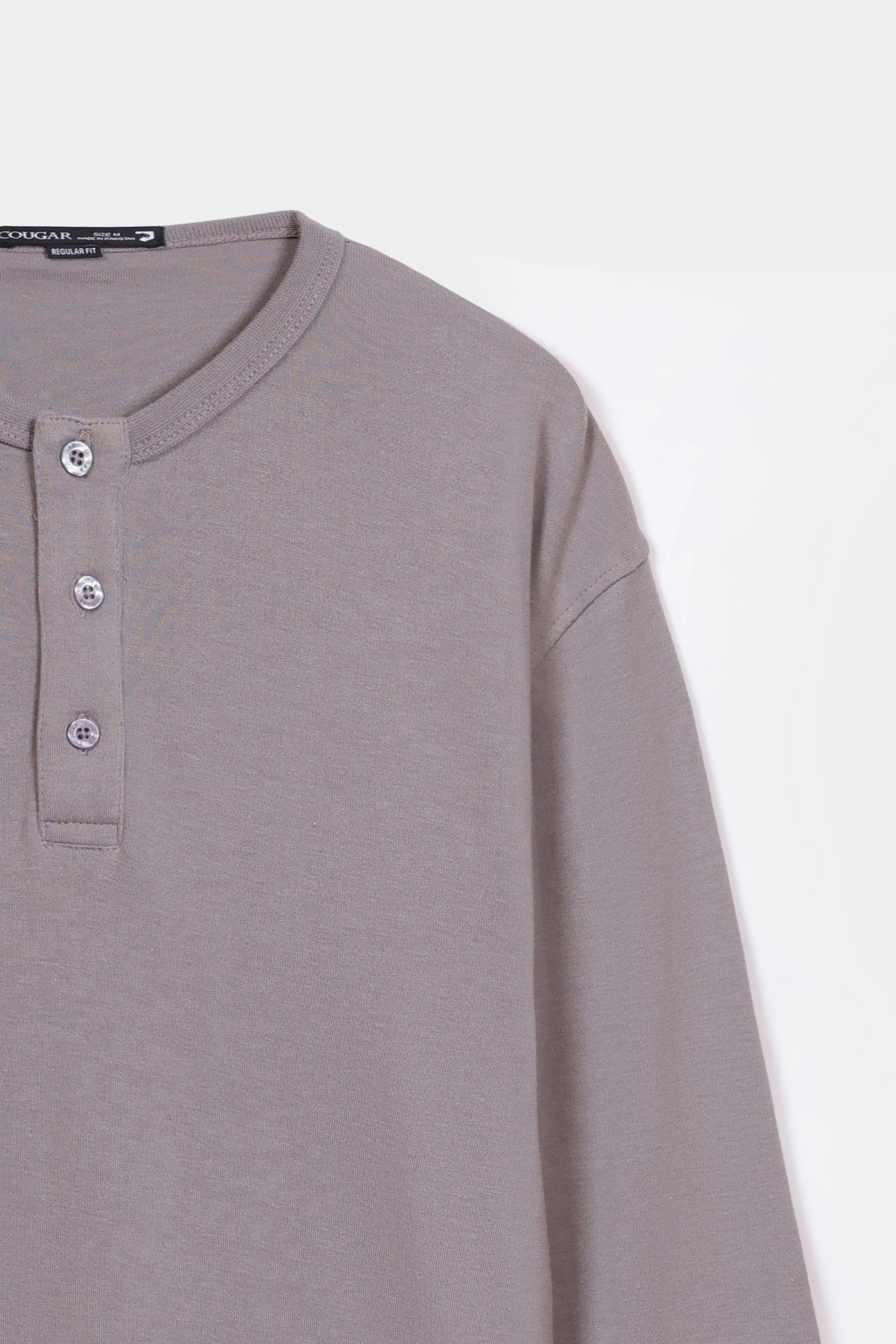 Basic Henley T-Shirt - Cougar Clothing